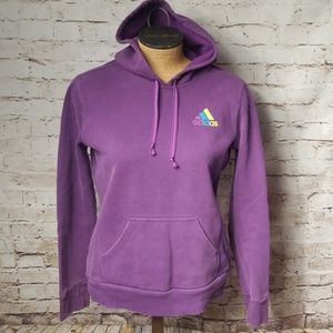 Adidas large soft purple pullover hoodie